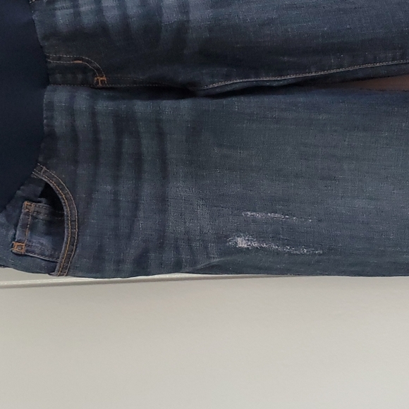 INDIGO BLUE PREMIUM DENIM WOMEN'S MATERNITY CAPRI PANTS SIZE S/P/CH - Picture 8 of 10